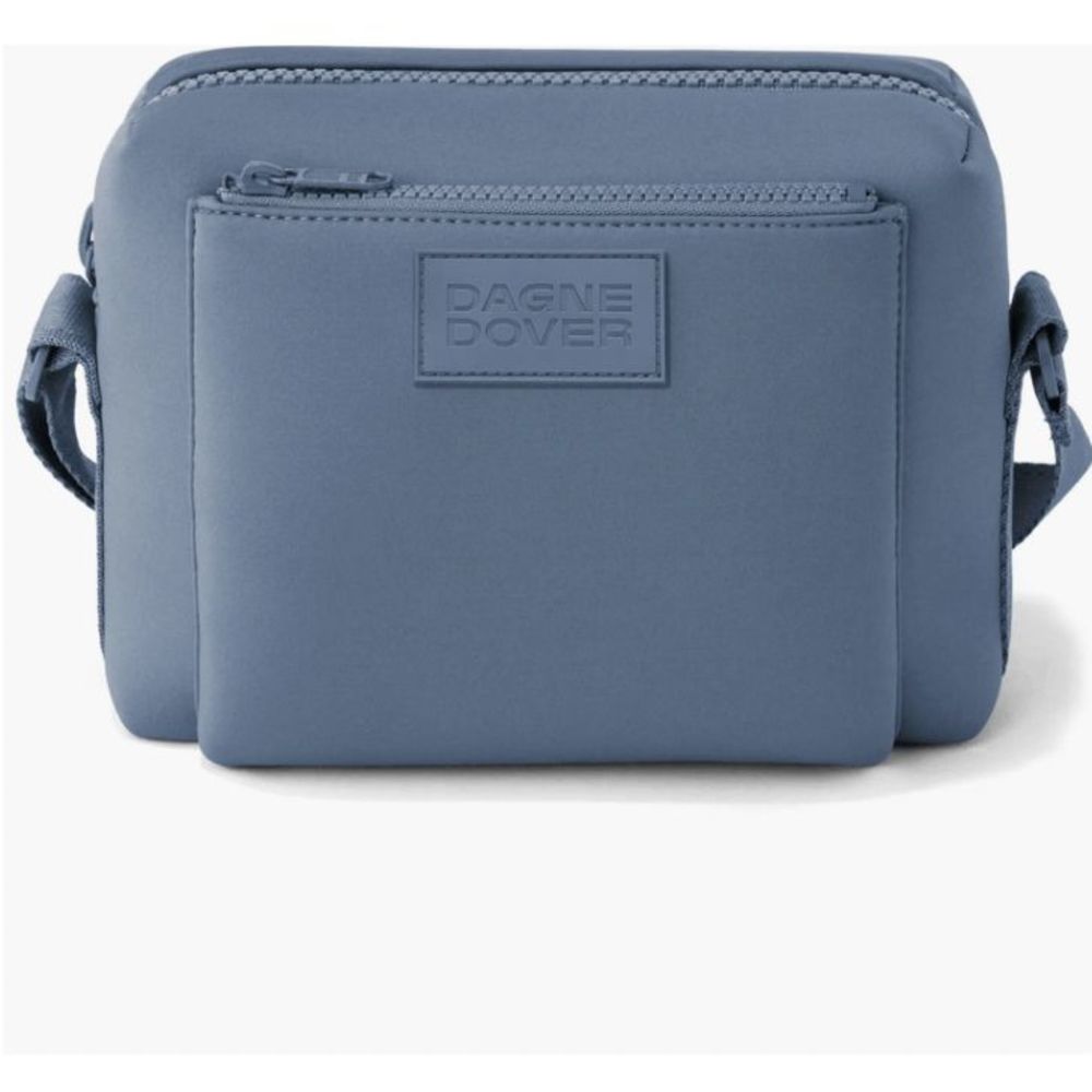 NWT Dagne Dover Micah Neoprene Crossbody Bag in Ash Blue LIMITED EDITION - Picture 3 of 8